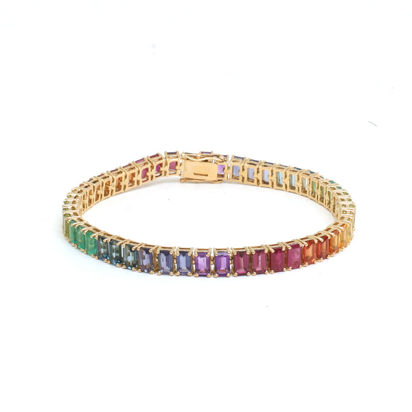 Rainbow Sapphire Bracelet