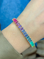 Rainbow Sapphire Bracelet