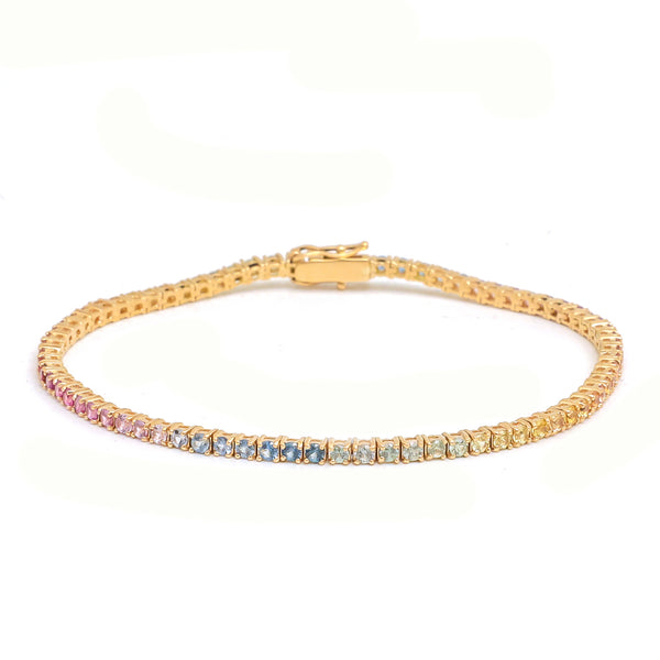 Rainbow Sapphire Bracelet
