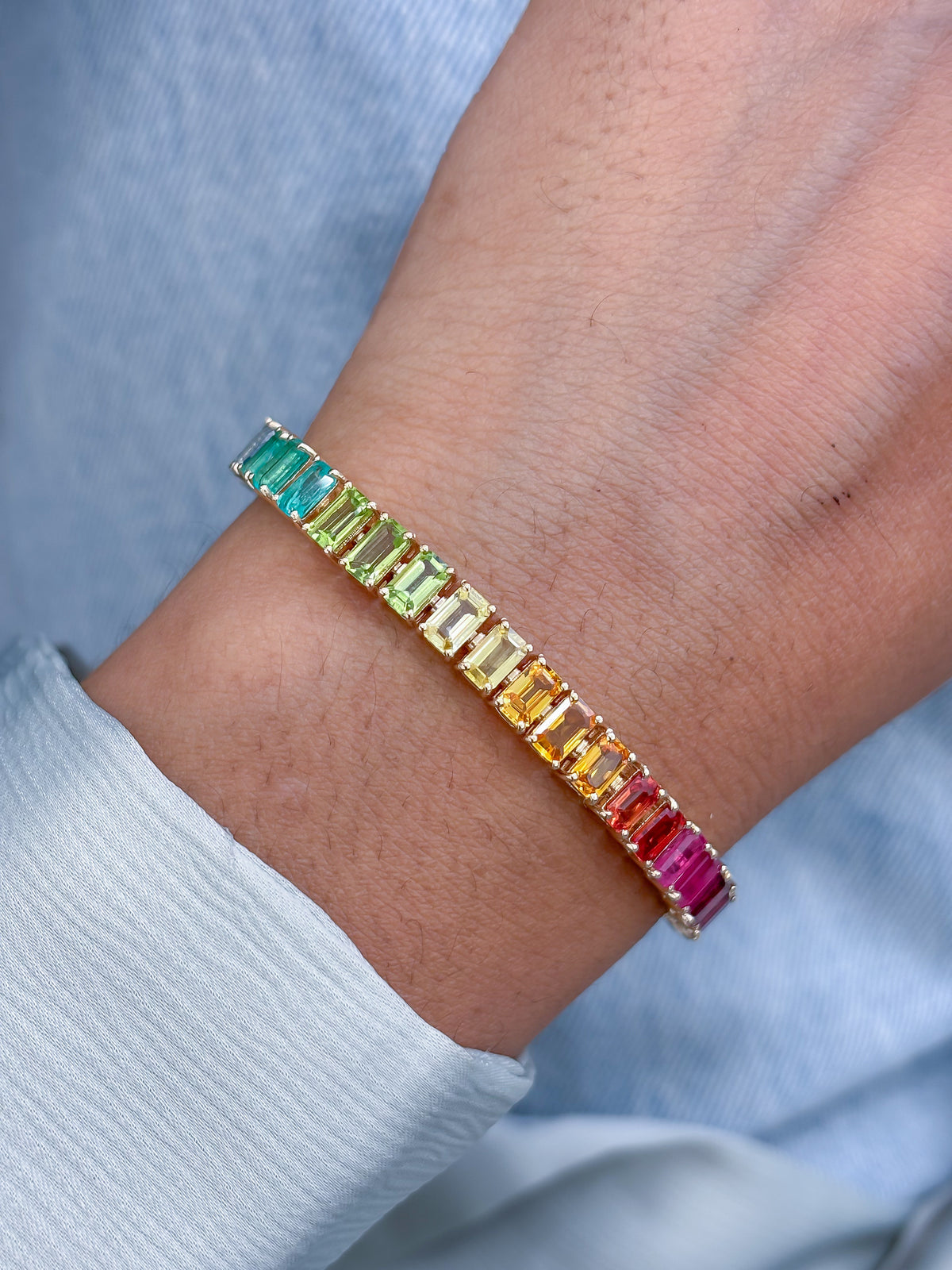 Rainbow Gemstone Bracelet