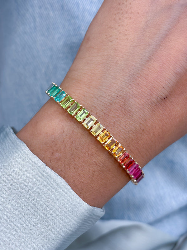 Rainbow Gemstone Bracelet