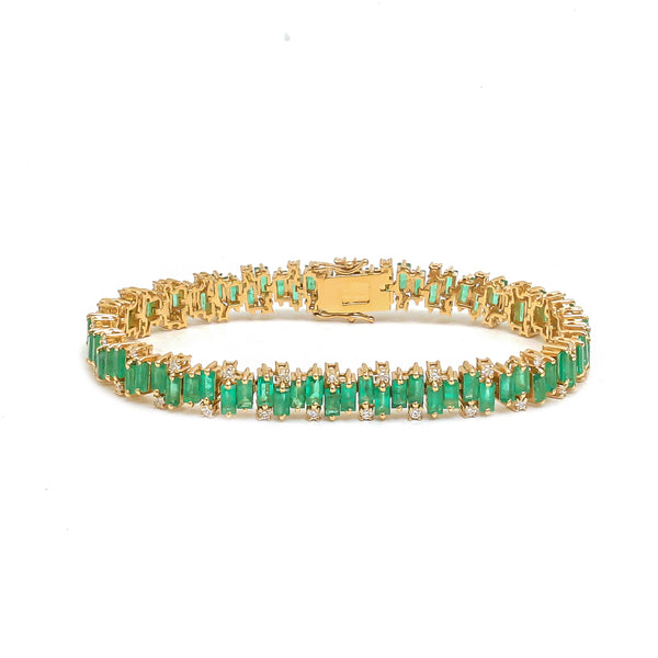 Emerald Diamond Bracelet