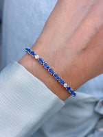 Blue Sapphire Diamond Bracelet