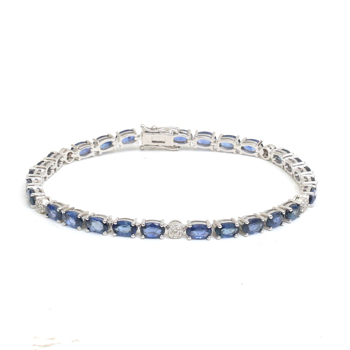Blue Sapphire Diamond Bracelet