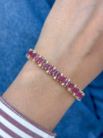 Ruby Diamond Bracelet
