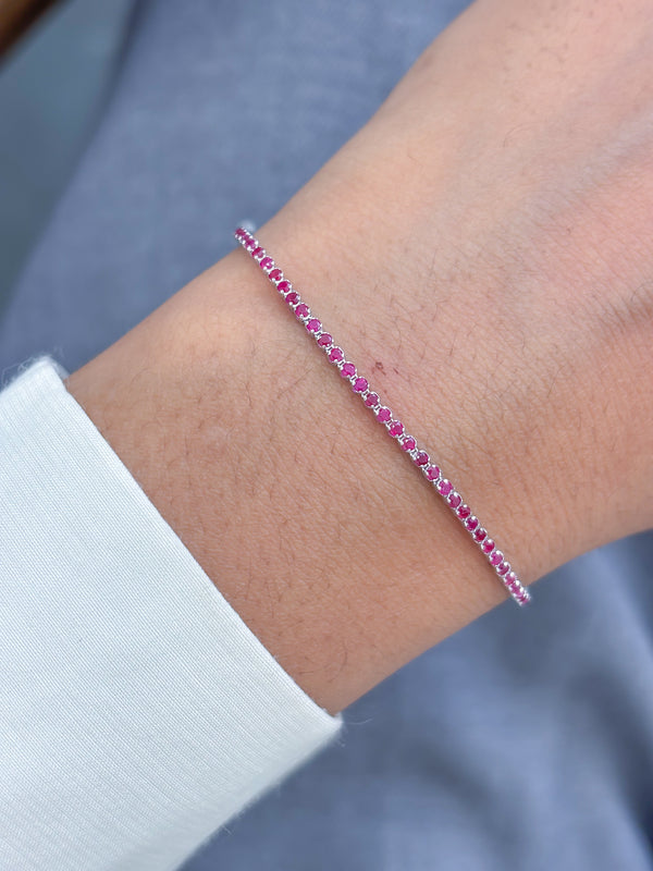 Pink Sapphire Bracelet