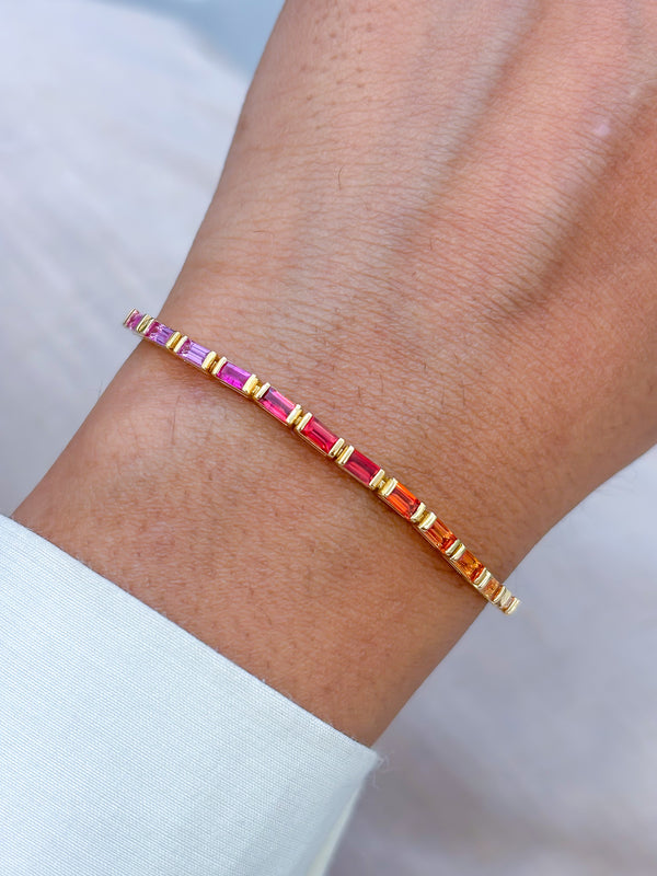 Rainbow Sapphire Bracelet