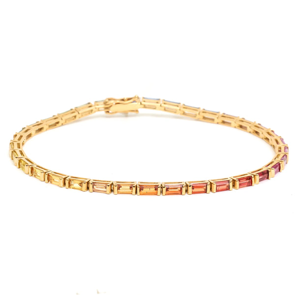 Rainbow Sapphire Bracelet