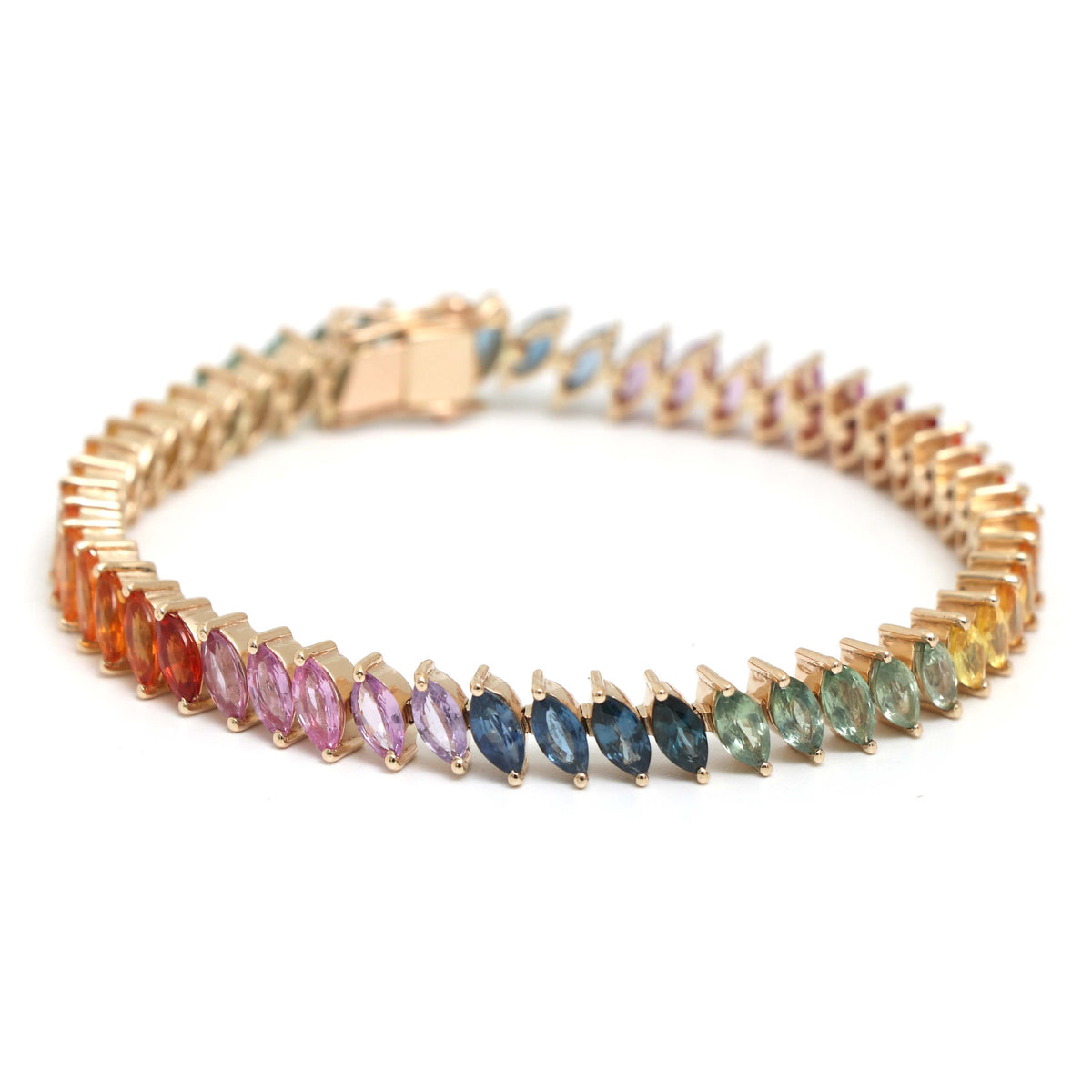 Rainbow Sapphire Bracelet