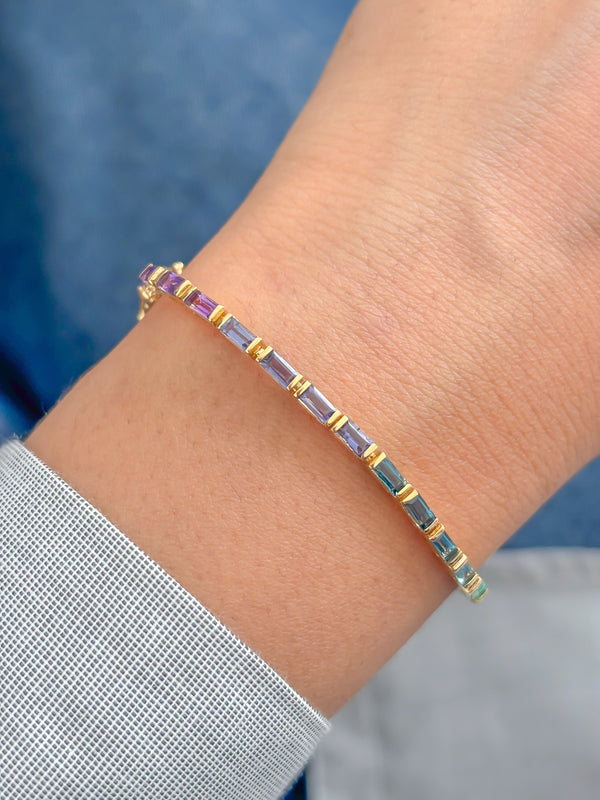 Rainbow Sapphire Bracelet