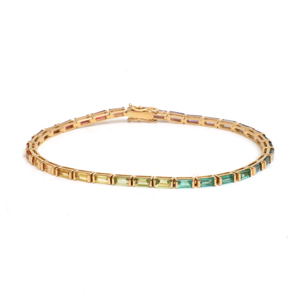 Rainbow Sapphire Bracelet