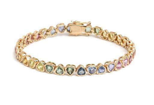 Rainbow Sapphire Bracelet
