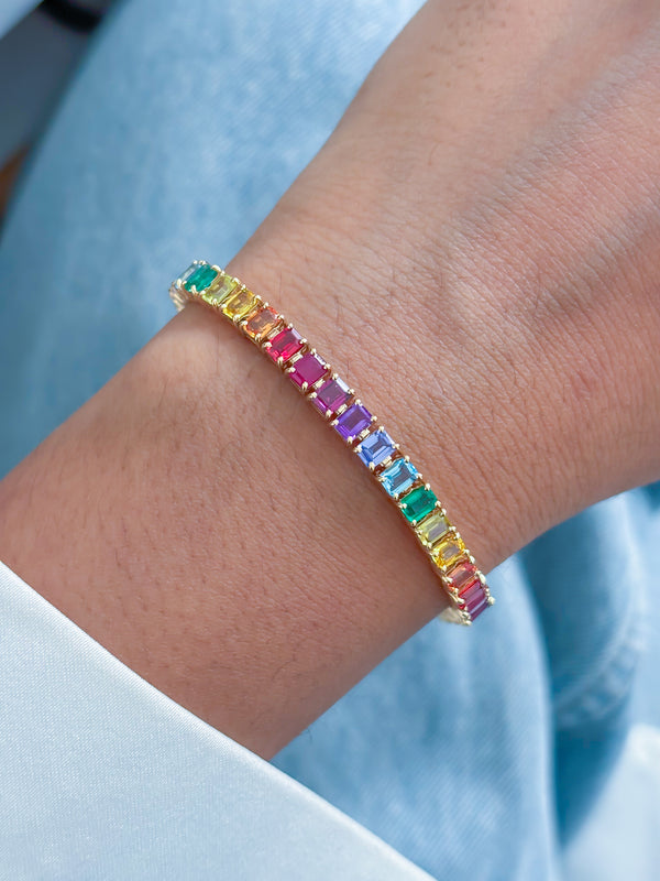 Rainbow Gemstone Bracelet