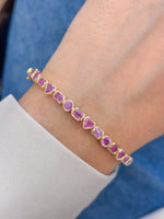 Pink Sapphire Bracelet