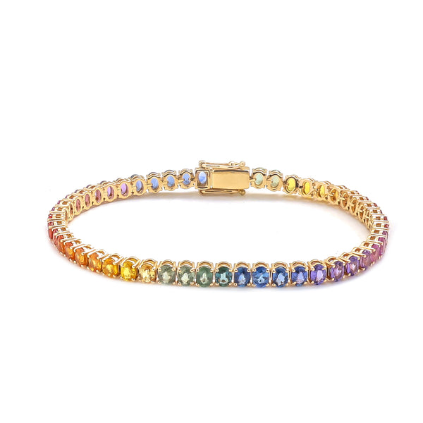 Rainbow Sapphire Bracelet