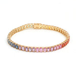 Rainbow Sapphire Bracelet