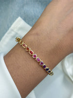 Rainbow Sapphire Bracelet