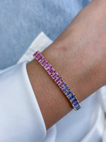 Rainbow Sapphire Bracelet