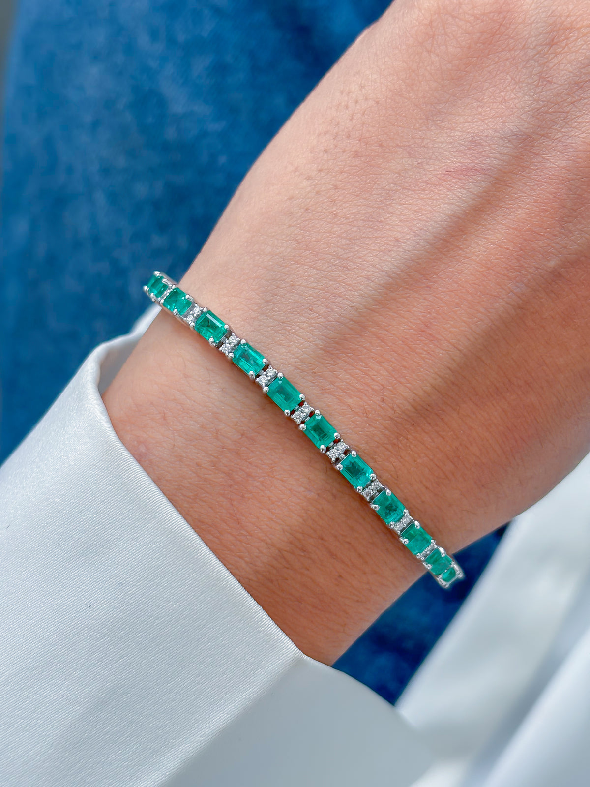 Emerald Diamond Bracelet