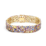 Rainbow Sapphire Diamond Bracelet