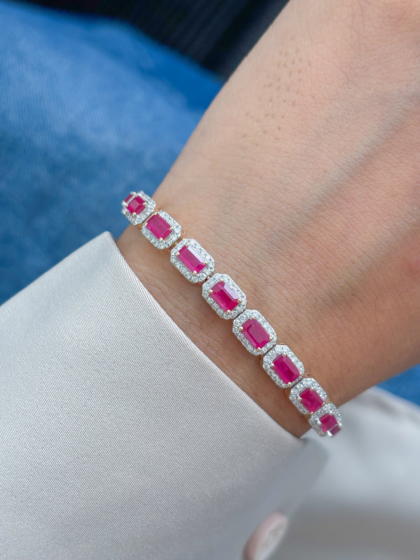 Ruby Diamond Bracelet