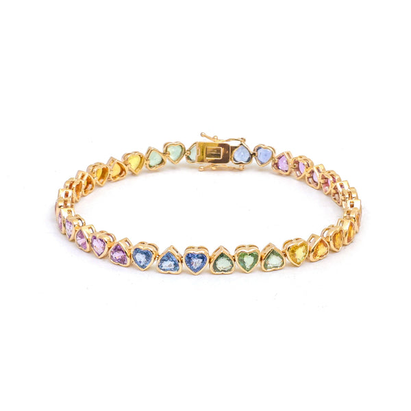 Rainbow Sapphire Bracelet