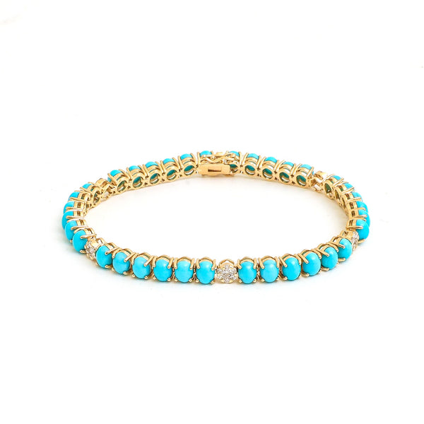 Turquoise Diamond Bracelet