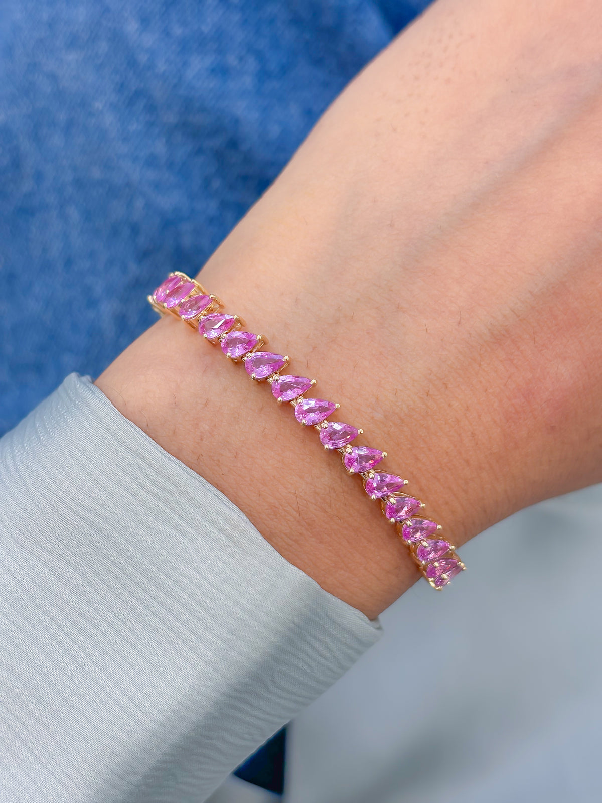 Pink Sapphire Bracelet
