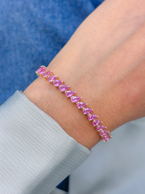Pink Sapphire Bracelet