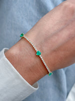 Emerald Diamond Bracelet