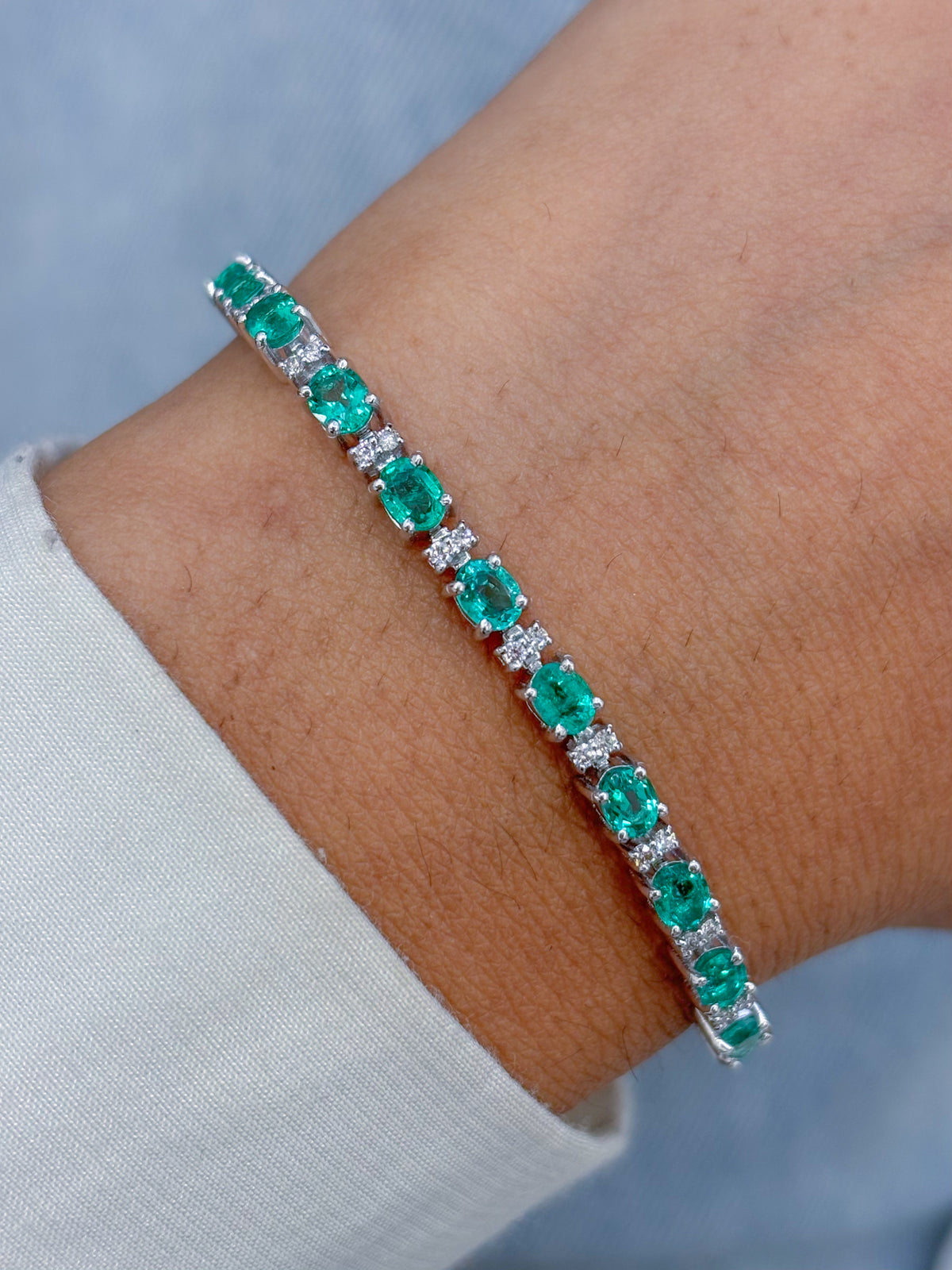 Emerald Diamond Bracelet