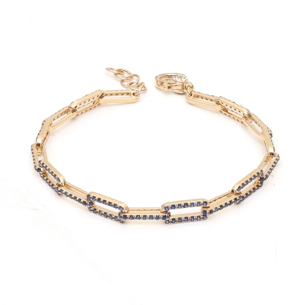 Blue Sapphire Diamond Bracelet