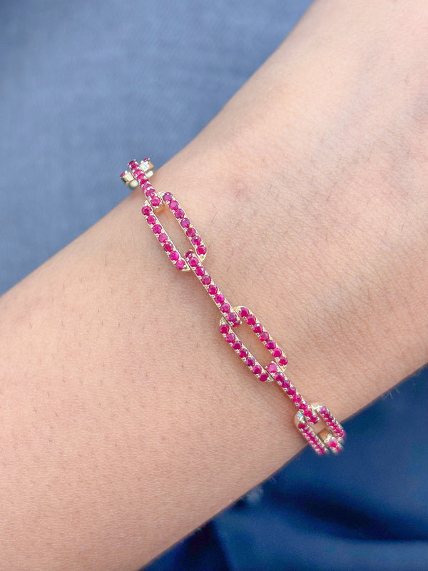 Ruby Diamond Bracelet