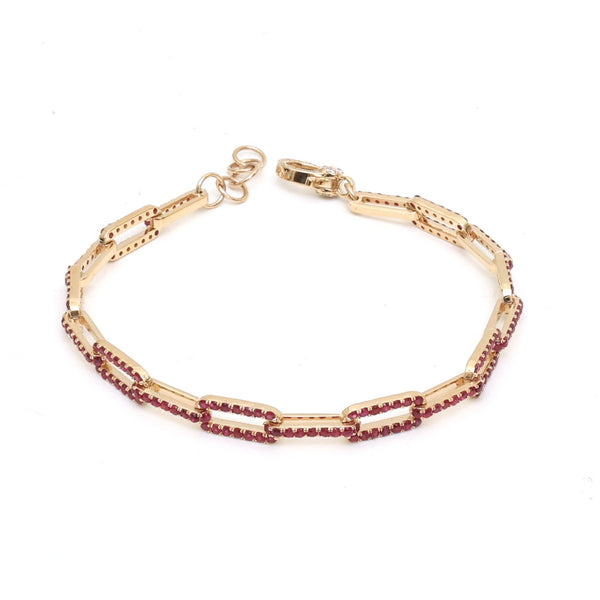 Ruby Diamond Bracelet