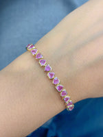 Pink Sapphire Bracelet