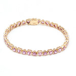 Pink Sapphire Bracelet