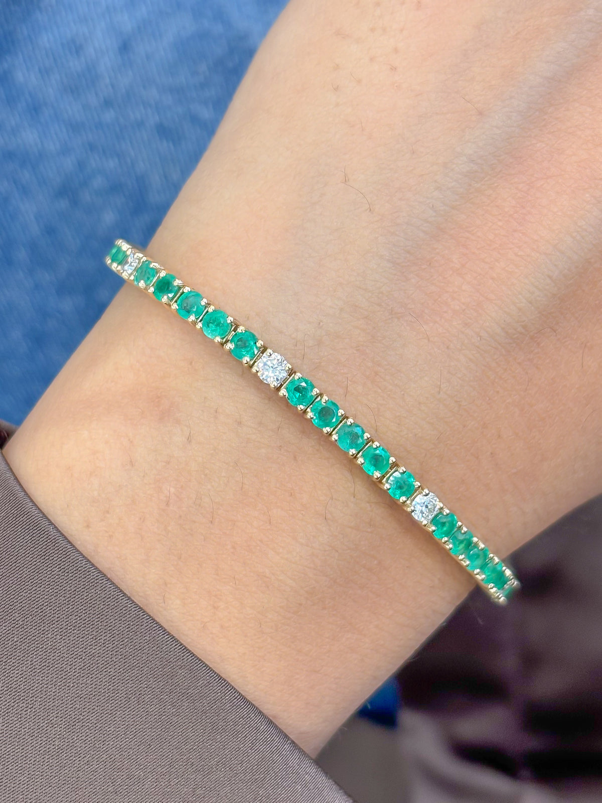 Emerald Diamond Bracelet