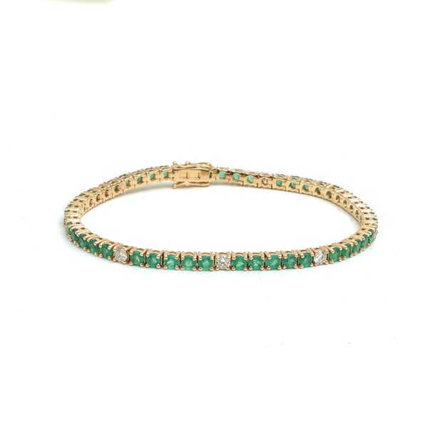 Emerald Diamond Bracelet
