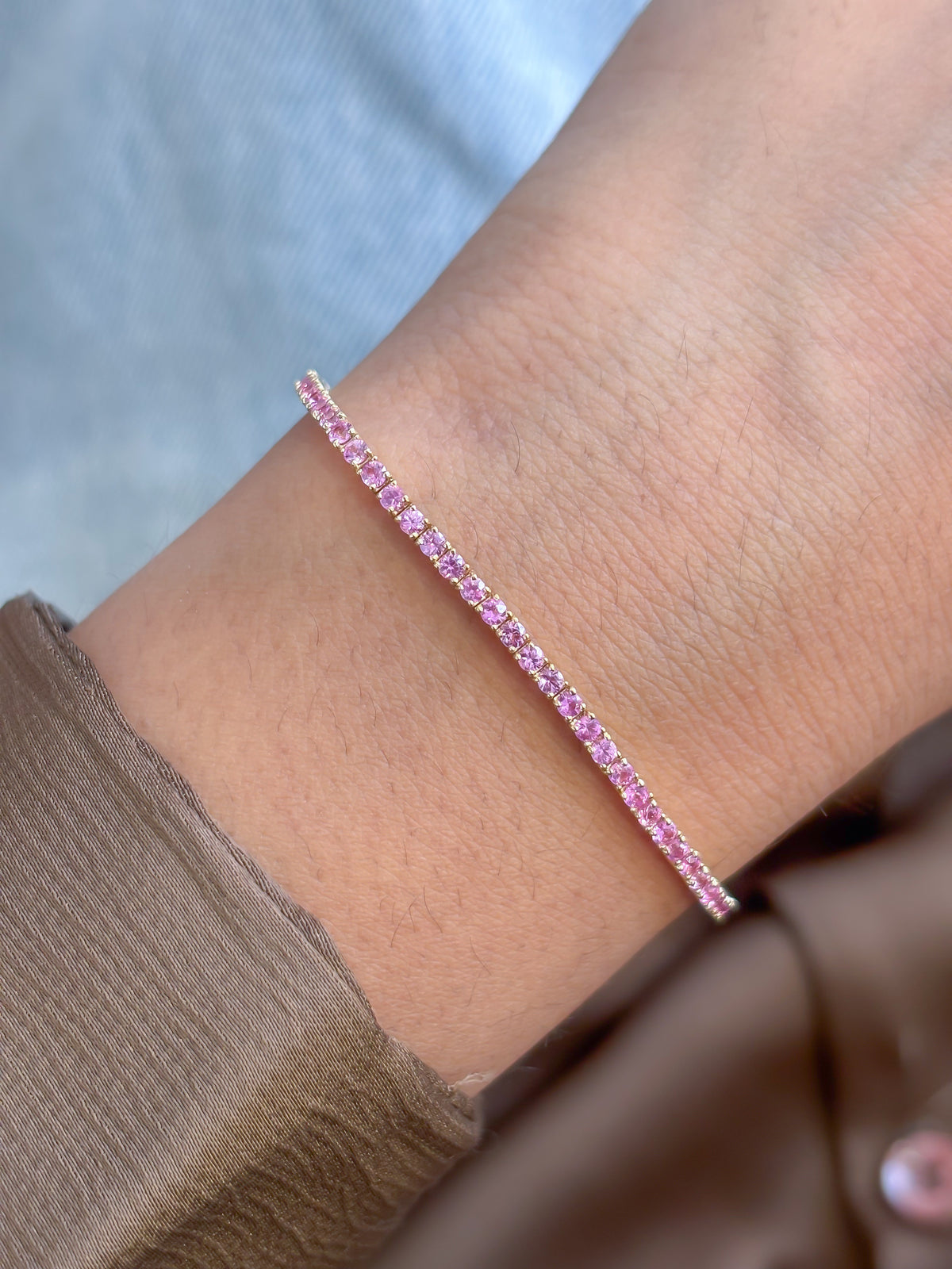 Pink Sapphire Bracelet