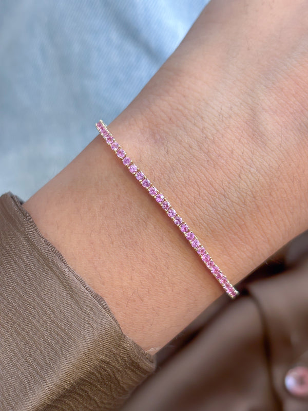 Pink Sapphire Bracelet