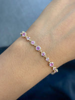 Pink Sapphire Bracelet