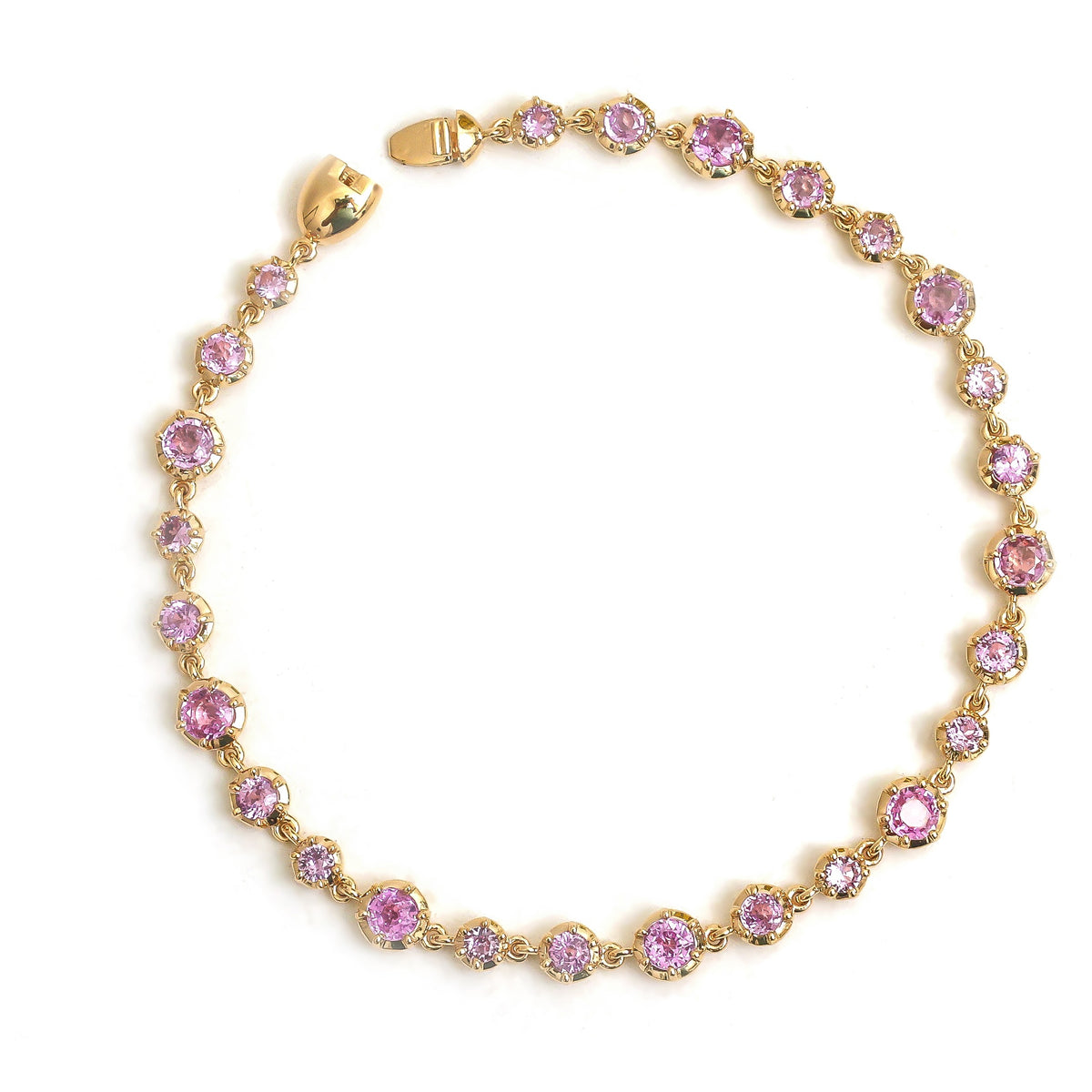Pink Sapphire Bracelet