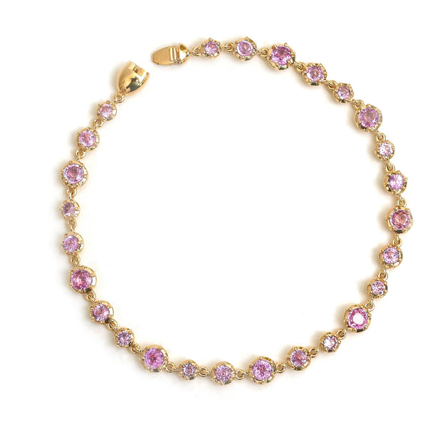 Pink Sapphire Bracelet