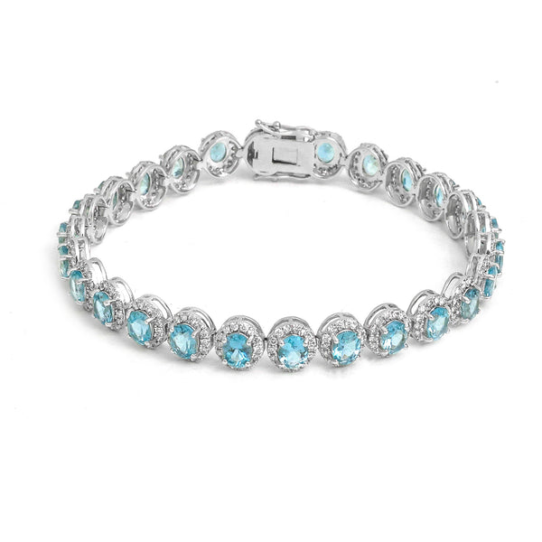 Aquamarine Diamond Bracelet