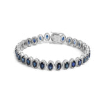 Blue Sapphire Diamond Bracelet