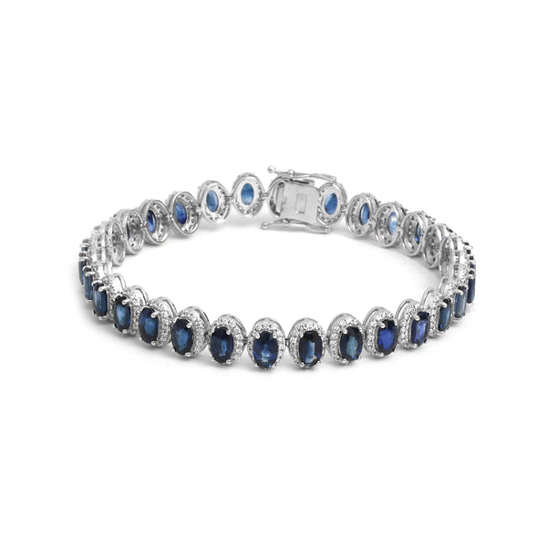 Blue Sapphire Diamond Bracelet