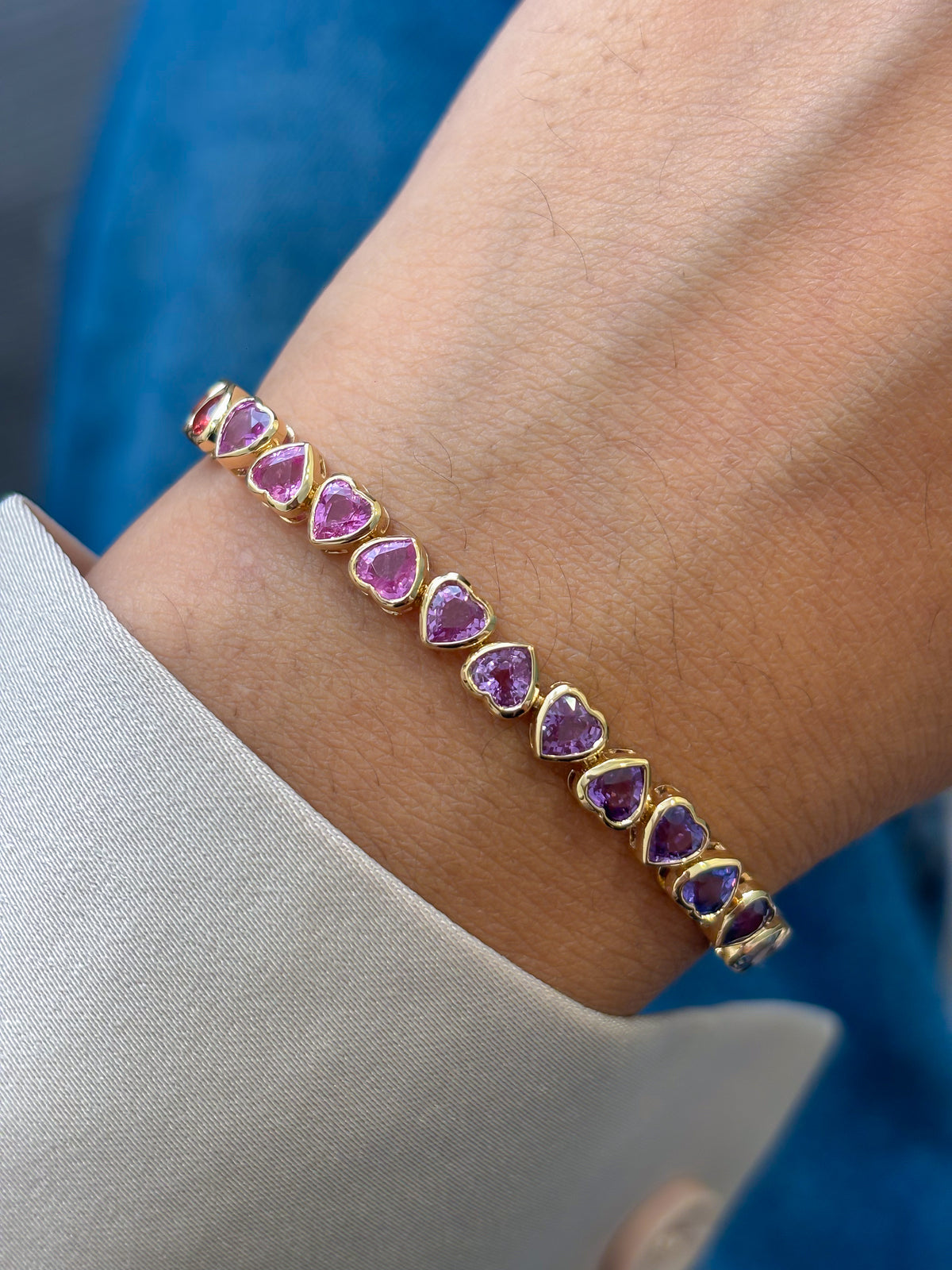 Rainbow Sapphire Bracelet