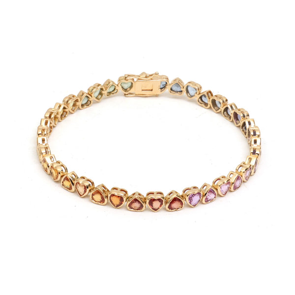 Rainbow Sapphire Bracelet