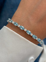 Aquamarine Diamond Bracelet
