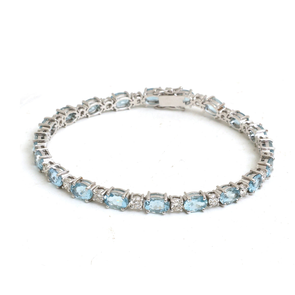 Aquamarine Diamond Bracelet